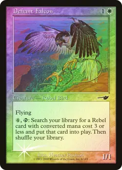 MTG FOIL Defiant Falcon - Nemesis #006 - Image 1