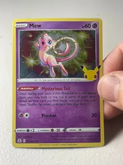 Mew 11/25 Holo Rare Pokemon TCG Celebrations 25th Anniversary - Image 1