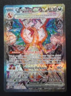 2023 POKEMON Charizard EX 223/197 Obsidian Flames Ultra Rare - Image 1