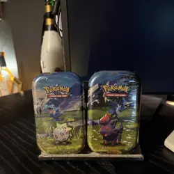Sealed Ascended Heroes Pokemon TCG Tins Featuring Togepi & Zorua (Set of 2) - Image 1