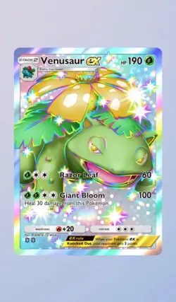 Pokemon TCG Pocket, Shiny Full Art Venusaur Ex, Ultra Rare Holo, 230/155, TRADE - Image 1
