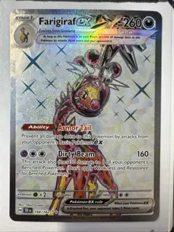 Pokemon TCG Farigiraf ex 194/162 SV05: Temporal Forces (TEF) Ultra Rare 2024 - Image 2