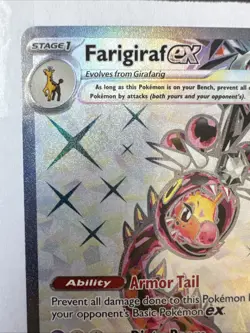 Pokemon TCG Farigiraf ex 194/162 SV05: Temporal Forces (TEF) Ultra Rare 2024 - Image 3