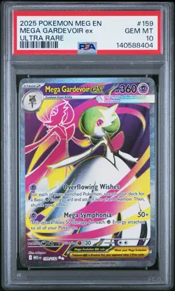 2025 POKEMON MEG EN-MEGA EVOLUTION ULTRA RARE #159 MEGA GARDEVOIR EX PSA 10 - Image 1
