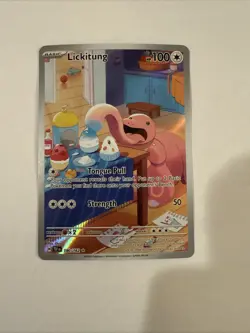 Pokemon TCG Lickitung Illustration Temporal Forces #180/162 Near Mint Condition - Image 1