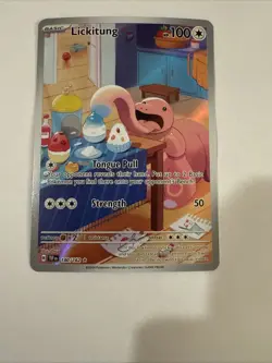 Pokemon TCG Lickitung Illustration Temporal Forces #180/162 Near Mint Condition - Image 3