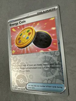 Pokemon TCG * SV Black Bolt 081/086 Energy Coin U * REVERSE HOLO * FRESH PK - Image 2