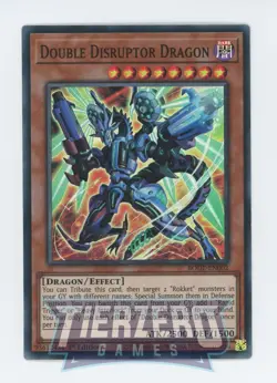 Yugioh BODE-EN002 Double Disruptor Dragon Super Rare 1st Edition NM/LP - Image 1