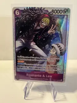One Piece Rosinante & Law EB04-038 Holo SR - Image 1