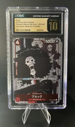 2022 One Piece 25th Anniversary Brook Manga Parallel CGC 10 Pristine Japanese - Image 1