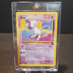 1996 Vintage Pokemon Card - Mew #8 WoTC Black Star Promo With Magnetic Hard Case - Image 1