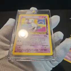 1996 Vintage Pokemon Card - Mew #8 WoTC Black Star Promo With Magnetic Hard Case - Image 3
