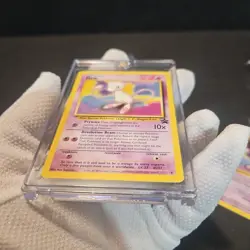 1996 Vintage Pokemon Card - Mew #8 WoTC Black Star Promo With Magnetic Hard Case - Image 4