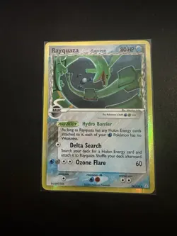 NM! Rayquaza (16/110) EX Holon Phantoms Delta Species Holo Pokemon Card! - Image 1