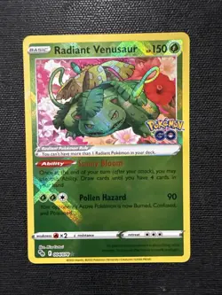 Pokemon Card - Radiant Venusaur Pokemon GO 004/078 Radiant Rare - Image 1