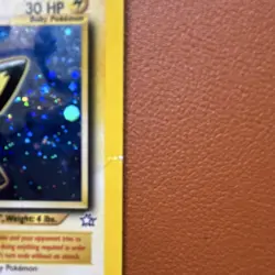 Pokemon TCG Pichu 12/111 Neo Genesis Holo Rare 30 HP English 2000 Card - Image 3