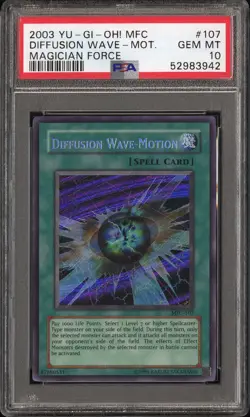 Yu-Gi-Oh! MFC-107 Diffusion Wave Motion PSA 10 GEM MINT 💎POP 9 💎 - Image 1