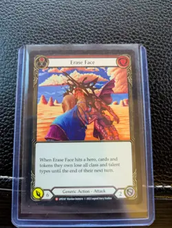 Flesh and Blood Erase Face FAB UPR187 NM Uprising Trading Card TCG - Image 1
