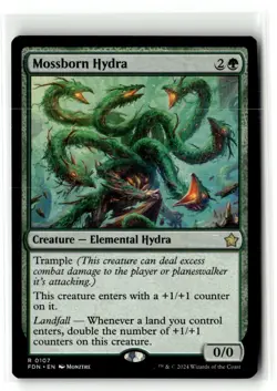 Mossborn Hydra #107 Foundations FDN Magic MTG - Image 1