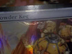 powder keg, mtg, magic, dci promo, foil, premodern- crease as seen- sleeve legal - Image 2