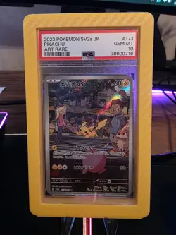 Pokemon Card PSA 10 Pikachu 173/165 Japanese 151 AR Art Rare w/3D printed guard - Image 1