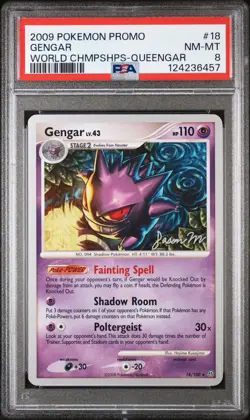 Gengar - 2009 18/100 Pokemon World Championships Promo Queengar PSA 8 - Image 1