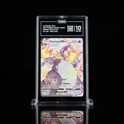 Pokemon Charizard VMAX SV107/SV122 Shining Fates Shiny Holo Rare TAG 10 2021 - Image 1