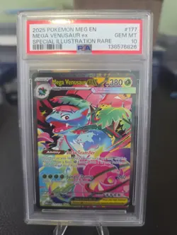 2025 Pokemon Mega Evolution - Mega Venusaur EX SIR 177/132 PSA 10 - Image 1