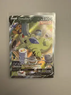 Pokemon Tyranitar V 155/163 Battle Styles Full Art Single Strike Ultra Rare Hol… - Image 1