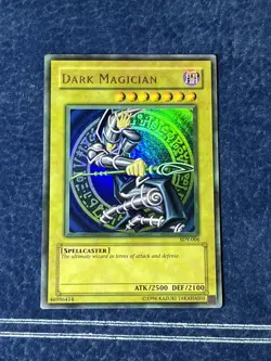 Dark Magician Sdy HEAVY Faded Misprint Grey/Blue Starter Deck Yugi Yugioh LP+ - Image 1