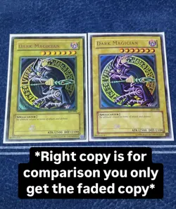 Dark Magician Sdy HEAVY Faded Misprint Grey/Blue Starter Deck Yugi Yugioh LP+ - Image 3