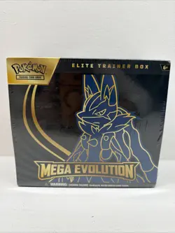 Pokemon TCG Mega Evolution ETB Lucario Elite Trainer Box NEW FACTORY SEALED - Image 1