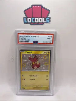 2024 POKEMON PAF EN-PALDEAN FATES SHINY RARE #142 PAWMI PSA 9 - Image 1