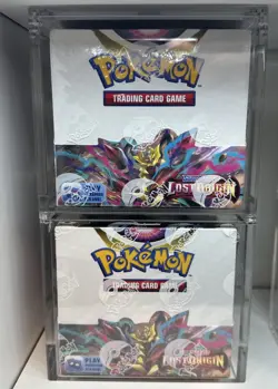 Pokemon Sword & Shield Lost Origin Booster Box Sealed With Acrylic Case - Image 1