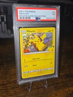 2021 Pokemon McDonald's Collection 25th Aniv PIKACHU Holo PSA 7 25/25 - Image 1