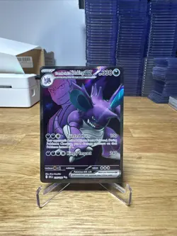 Pokemon TCG Team Rockets Nidoking EX 216/182 Destined Rivals Ultra Rare Full Art - Image 1
