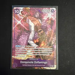 One Piece TCG Donquixote Doflamingo OP14-069 SR Alt Art Azure Sea's Seven NM/M - Image 1