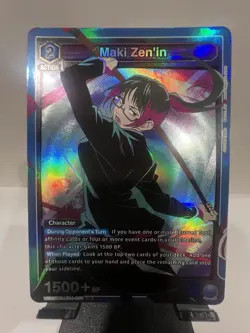 Union Arena Jujutsu Kaisen (JJK) Maki Zen'in Super Rare (SR) UE03BT/JJK-1-050 - Image 1