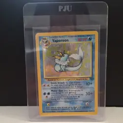 Vaporeon Holo Rare 12/64 Jungle Set Vintage 1999 Pokemon TCG Card LP Condition - Image 5