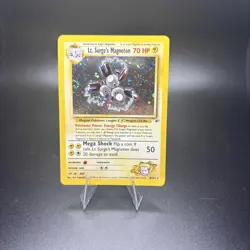 Lt. Surge's Magneton | 8/132 | Gym Heroes | Holo | Swirl | Pokemon Card | NM -g - Image 1