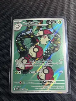 Pokemon Card TCG: Amoonguss 096/086 Illustration Rare Black Bolt SV NM Holo - Image 2