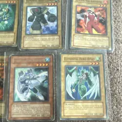 Yu-Gi-Oh! TCG Konami Elemental Hero Card Lot English 8 Cards 2 1st edition cards - Image 1