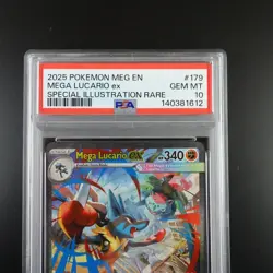 PSA 10 Mega Lucario ex 179/132 Pokemon Mega Evolutions Graded Card - Image 2