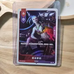 Official Jinx Card League of legends TCG card trading game Holo Card Arcane - Image 2