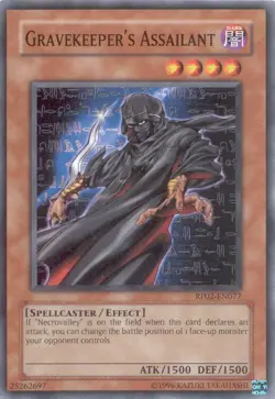 3 x Gravekeeper's Assailant - RP02-EN077 - Common - Unlimited Edition Near Mint, - Image 1