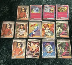 Pokemon TCG lot 13 Full Art Trainer Rares N’s PP Up Dancer All Near Mint Cards - Image 1