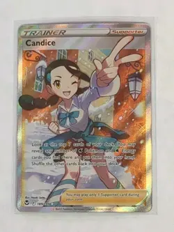 Candice 189/195 Silver Tempest Full Art Trainer Holo Rare Pokemon TCG Card - Image 1