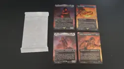 Mount Doom Scene LOTR MtG Promo Bundle Sealed pack One Ring Foil - Image 1