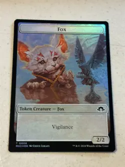 mtg foil token Fox // Servo, 0006/0033, Modern Horizons 3, unplayed - Image 1