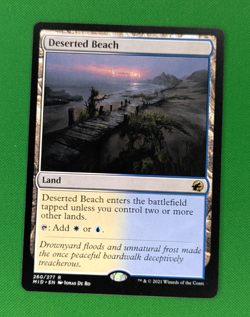 MTG TCG - Deserted Beach - Innistrad : Midnight Hunt - 260/277 - Land Rare - NM - Image 1